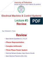 Electrical Machine & Control Systems: Lecture #3