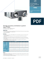 Energy Recovery Ventilation System Type FHBQ: Air Handling Units, Chillers & Fancoils