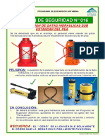 Boletin HSEC 016 gatas hidraulicas