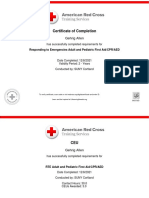 Red Cross Certificate