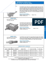 Differential poppet style relief valves