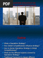 Operations Strategy in Global Competitiveness