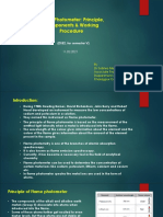 Flame Photometer: Principle, Components & Working Procedure: (DSE2, For Semester V)