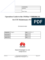 Appendix 3 - Operation Guide To The OMStar V500R006C02 For LTE Maintenance SOP