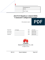 eRAN3.0 Handover-Related MML Command Configuration Guide