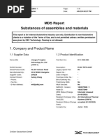 MDS Report Substances of Assemblies and Materials: 1. Company and ...