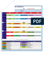 Horario Sesiones - Secundaria 2022: Lunes Martes Miércoles Jueves Viernes 1 2