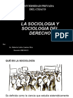 La Sociologia y Sociologia Del Derecho