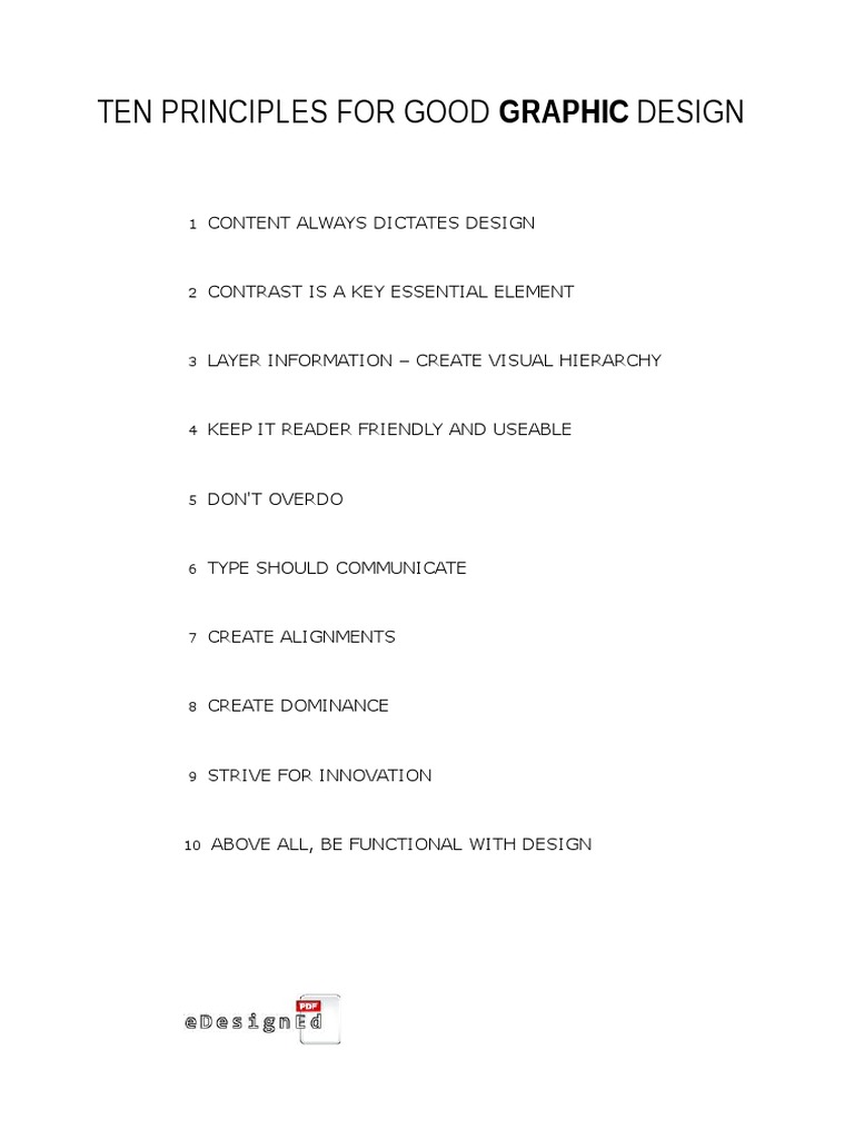 Key Principles of Graphic Design | PDF | Typefaces | Creativity