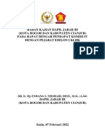 Bahan Kajian Dapil Dalam RDP Eselon 1 KLHK - 07022022 - Dr. Endang S. Thohari