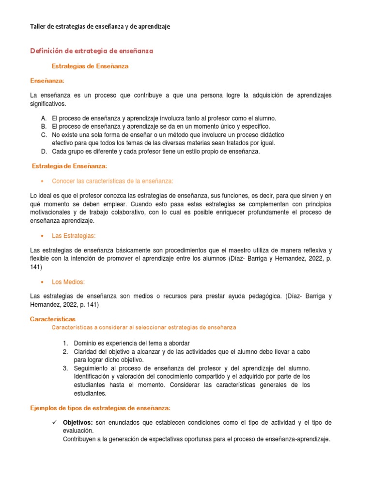 Estrategias de Enseñanza y Aprendizaje | PDF | Aprendizaje | Maestros