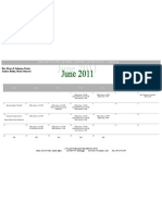 June 2011 Newsletter Web Calendar