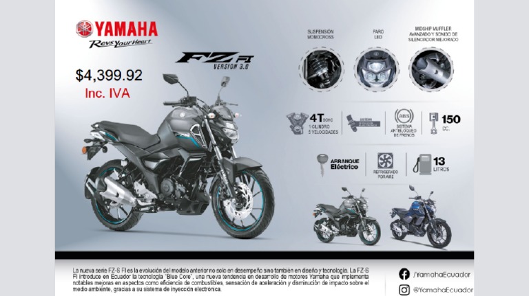 Moto YAMAHA FZ3.0 | PDF