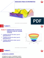 5.1 Optimización Estática Optimización Irrestricta de Funciones Reales de Variable Vectorial