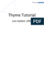 Tutorial Thyme