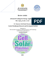 Review Article (DR - Maamoun) (1) Advanced Coating in Energy Applications