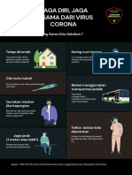 Blue and Green Symptoms Coronavirus Poster