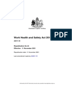 Work Health and Safety Act 2011: Australian Capital Territory