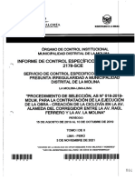 Paz de La Barra informes de control específico Nro. 012-2021-2-2178-SCE