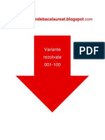 Geografie - Subiectul I - Variante Rezolvate 001-100 - An 2008