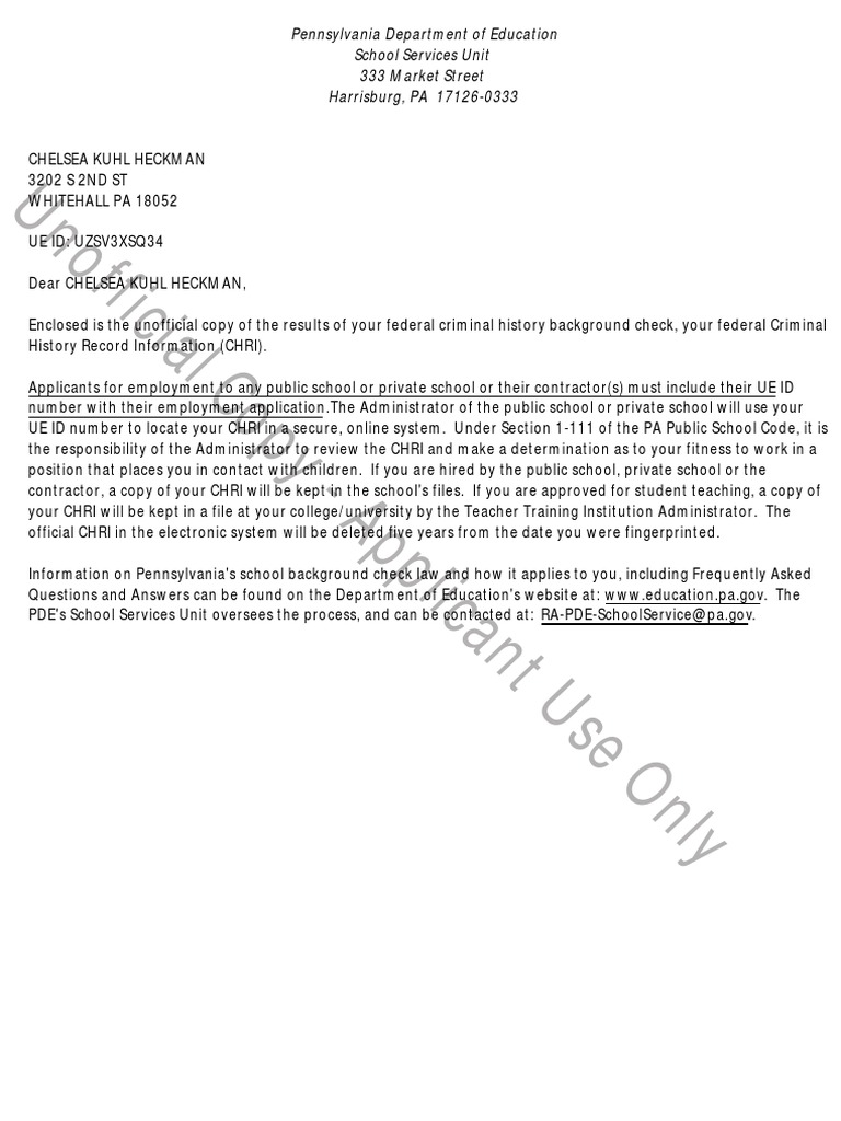 Fbi Clearance 2021 PDF Background Check Federal Bureau Of