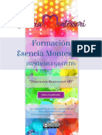 Imprimible Fracciones Montessori Esencia Montessori
