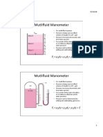 Multi-fluid Manometer Concepts