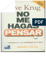 Steve Krug No Me Hagas Pensarpdf