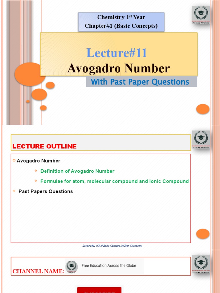 Understanding Avogadro's Number | PDF | Mole (Unit) | Molecules