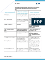 Handout-WhatCustomersHear