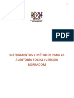 Instrumentos y Mc3a9todos para La Auditorc3ada Social Versic3b3n Borrador