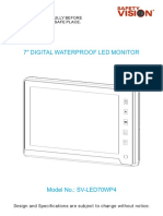 7" Digital Waterproof Led Monitor: Owner'S Manual