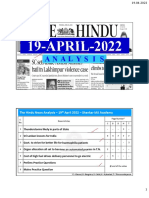19-APRIL-2022: The Hindu News Analysis - 19 April 2022 - Shankar IAS Academy