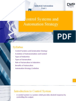 Control Systems and Automation Strategy
