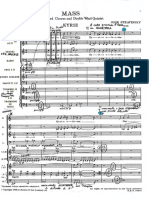 Partitura completa Mass Stravinsky