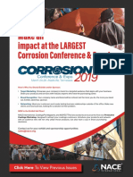 Make An Impact at The LARGEST Corrosion Conference & Expo!: Click Here To View Previous Issues