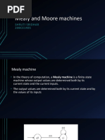 Mealy and Moore Machines