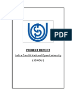 Project Report: Indira Gandhi National Open University