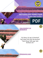 Methodologi Penelitian Ilmu-Ilmu Sosial