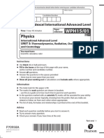 Physics: Pearson Edexcel International Advanced Level
