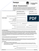 Medical Assessment Form DH3008 0521