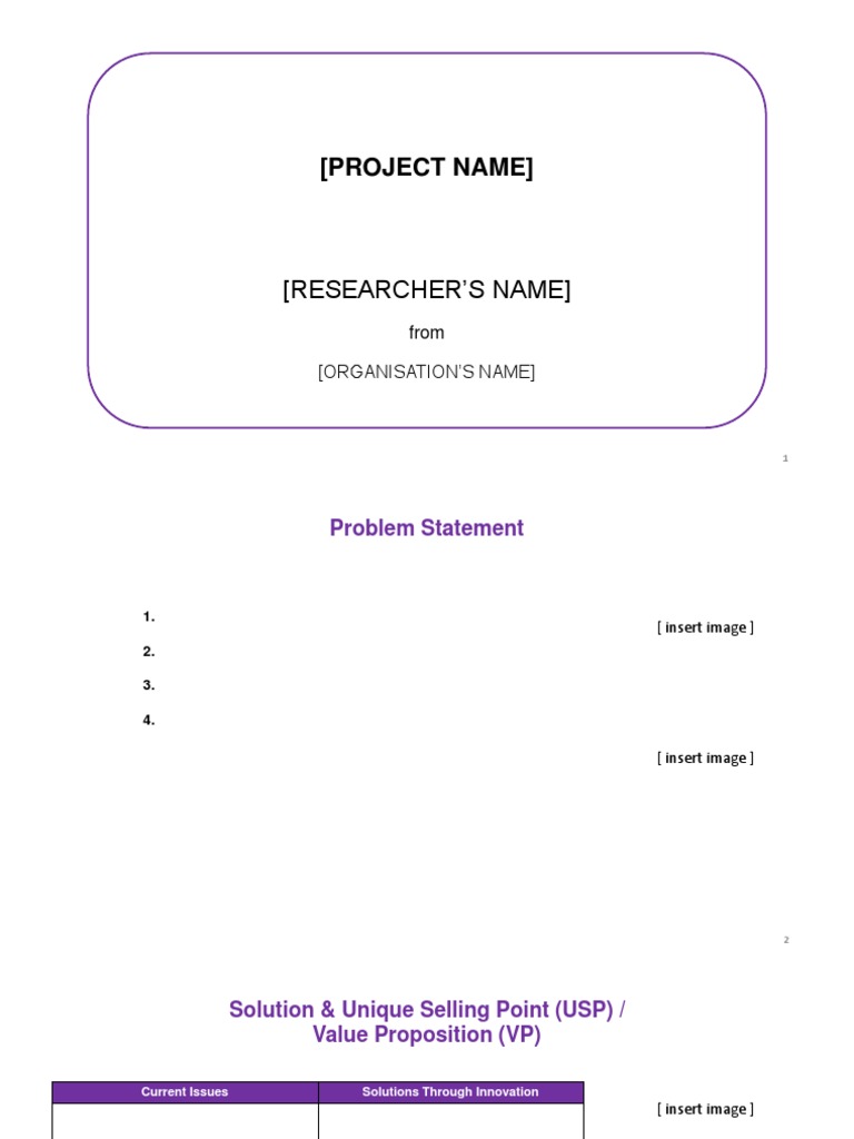 Pitch Presentation Template | PDF