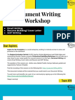 Document Writing Workshop
