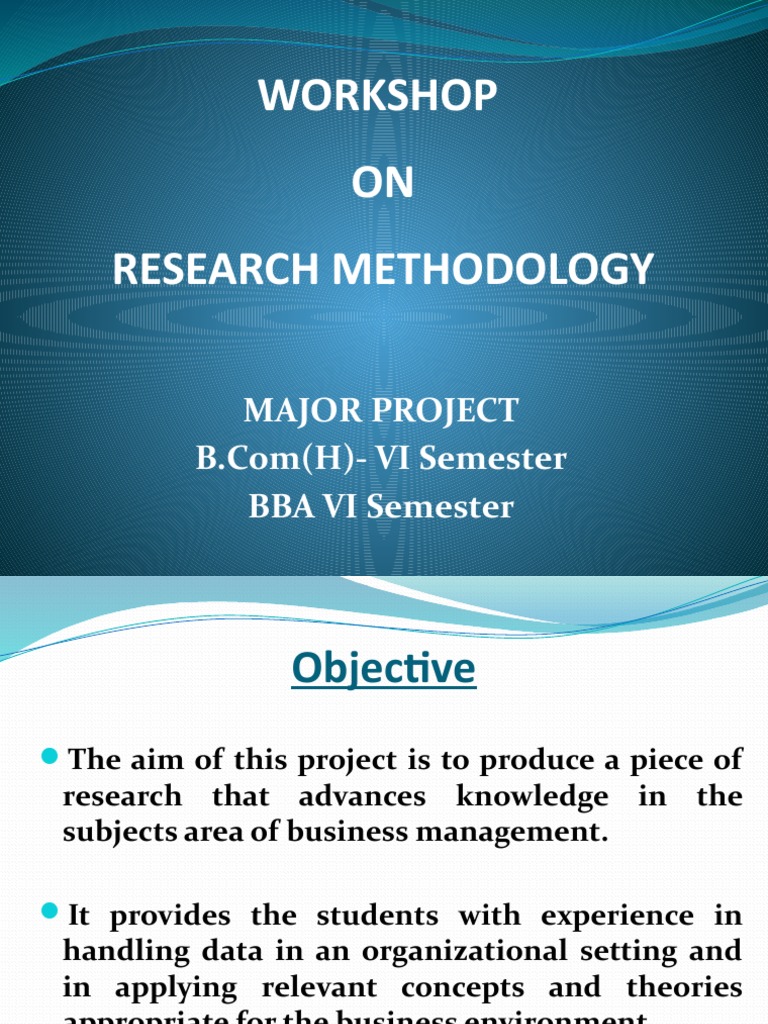 Research Methodology Workshop Guide | PDF | Sampling (Statistics) | Data