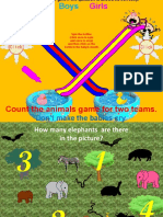 Count The Animals Game For Two Teams.: Don't Make The Babies Cry