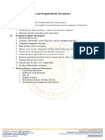 Loan Requirement Document: I. Personal ID