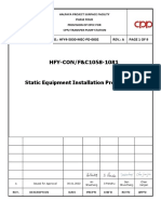 HFY4 5030 MEC PD 0002 - A Static Equipment Installation Procedure