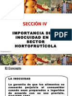 Importancia de La Inocuidad en El Sector Hortofrutícola: Presentación 4.1