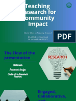 Teaching Research For Community Impact