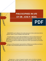 Philosophies in Life of DR Jose Rizal-1